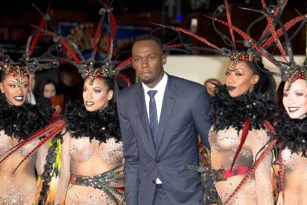 Jamaican sprinter Usain Bolt attends the World Premiere of I Am Bolt held at Odeon Leicester Square in London. NOVEMBER 28th 2016  MISx163671
