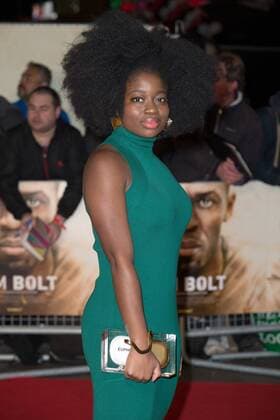 Radio presenter Clara Amfo attends the World Premiere of I Am Bolt held at Odeon Leicester Square in London. NOVEMBER 28th 2016  MISx163671