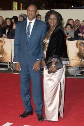 Usain Bolt s parents Wellesley Bolt and Jennifer Bolt attend the World Premiere of I Am Bolt held at Odeon Leicester Square in London. NOVEMBER 28th 2016  MISx163671
