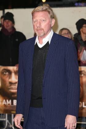 German former tennis player Boris Becker attends the World Premiere of I Am Bolt held at Odeon Leicester Square in London. NOVEMBER 28th 2016  MISx163671