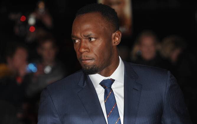 November 28, 2016 - London, England, United Kingdom - Usain Bolt attends the World Premiere of I Am Bolt at Odeon Leciester Square. London United Kingdom - ZUMAs147 20161128_zap_s147_002