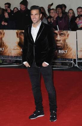 November 28, 2016 - London, England, United Kingdom - Cesc Fabregas attends the World Premiere of I Am Bolt at Odeon Leciester Square. London United Kingdom - ZUMAs147 20161128_zap_s147_020