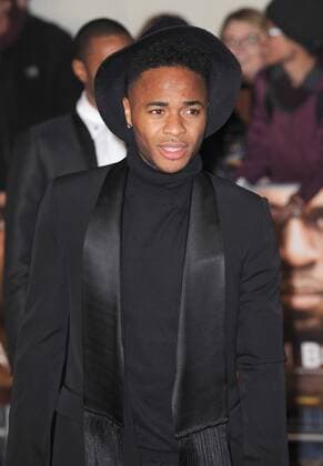 November 28, 2016 - London, England, United Kingdom - Rahim Sterling attends the World Premiere of I Am Bolt at Odeon Leciester Square. London United Kingdom - ZUMAs147 20161128_zap_s147_022
