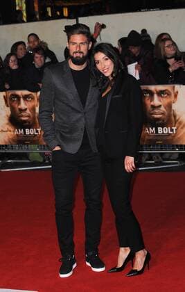 November 28, 2016 - London, England, United Kingdom - Oliver Giroud attends the World Premiere of I Am Bolt at Odeon Leciester Square. London United Kingdom - ZUMAs147 20161128_zap_s147_043