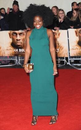 November 28, 2016 - London, England, United Kingdom - Clara Amfo attends the World Premiere of I Am Bolt at Odeon Leciester Square. London United Kingdom - ZUMAs147 20161128_zap_s147_050