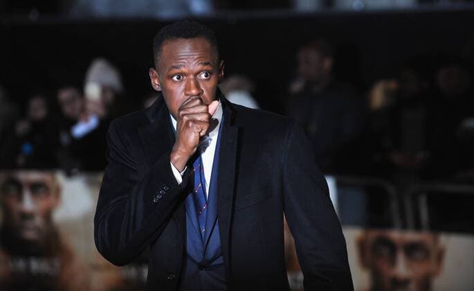 November 28, 2016 - London, England, United Kingdom - Usain Bolt attends the World Premiere of I Am Bolt at Odeon Leciester Square. London United Kingdom - ZUMAs147 20161128_zap_s147_055