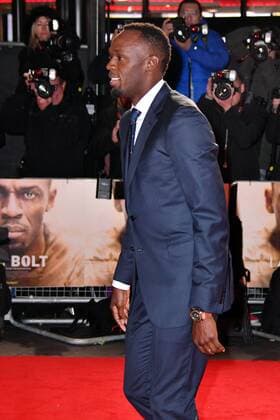 . 28 11 2016. London, United Kingdom. Usain Bolt attends I Am Bolt world film premiere. Screening of documentary I Am Bolt exploring Bolt s legacy of the fastest man in history, at Odeon Leicester Square, London.  xNilsxJorgensenx xi-Imagesx IIM-13910-0014