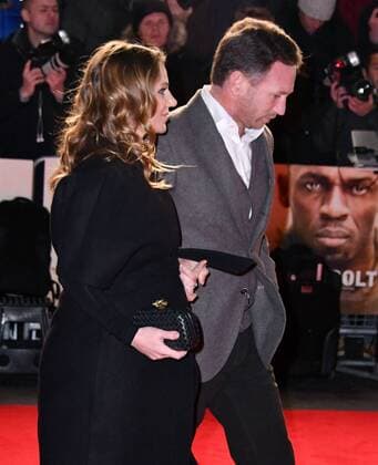 . 28 11 2016. London, United Kingdom. Gerri Horner, Christian Horner attend I Am Bolt world film premiere. Screening of documentary I Am Bolt exploring Bolt s legacy of the fastest man in history, at Odeon Leicester Square, London.  xNilsxJorgensenx xi-Imagesx IIM-13910-0031