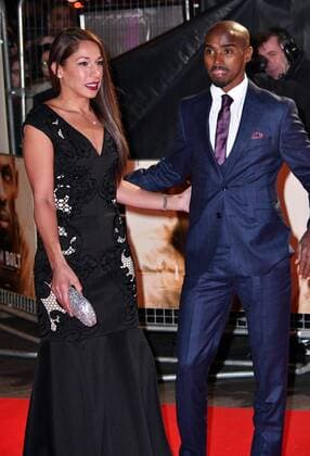. 28 11 2016. London, United Kingdom. Mo Farah, Tania Nell attend I Am Bolt world film premiere. Screening of documentary I Am Bolt exploring Bolt s legacy of the fastest man in history, at Odeon Leicester Square, London.  xNilsxJorgensenx xi-Imagesx IIM-13910-0038