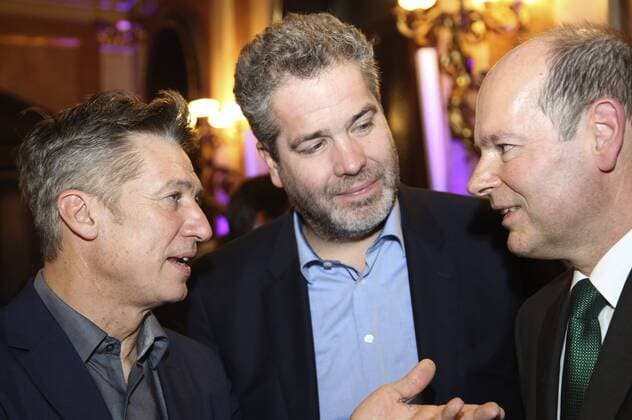 Tobias Moretti, Stephan Blahut und Norbert Lux bei der Preisverleihung der Green Brands Austria 2016 im Palais Eschenbach. Wien, 28.11.2016 Foto:xF.xJ.xMorgenbesserx xFuturexImage