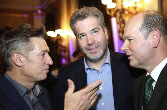 Tobias Moretti, Stephan Blahut und Norbert Lux bei der Preisverleihung der Green Brands Austria 2016 im Palais Eschenbach. Wien, 28.11.2016 Foto:xF.xJ.xMorgenbesserx xFuturexImage