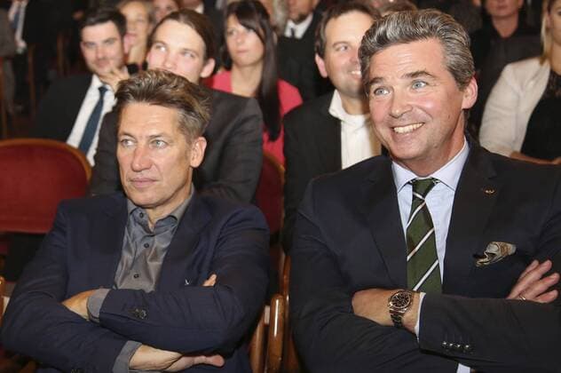 Tobias Moretti und Andreas Gnesda bei der Preisverleihung der Green Brands Austria 2016 im Palais Eschenbach. Wien, 28.11.2016 Foto:xF.xJ.xMorgenbesserx xFuturexImage