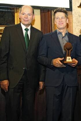 Norbert Lux und Tobias Moretti bei der Preisverleihung der Green Brands Austria 2016 im Palais Eschenbach. Wien, 28.11.2016 Foto:xF.xJ.xMorgenbesserx xFuturexImage