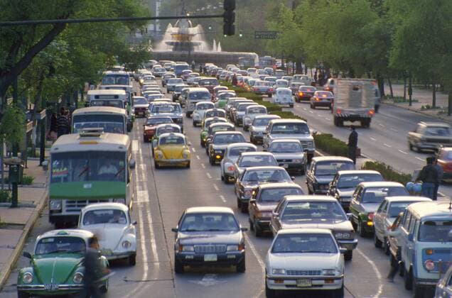 Traffic congestion, Mexico City, Mexico, Central America Copyright: CharlesxBowman 367-805