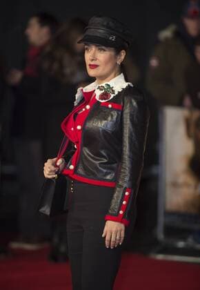 I Am Bolt Premiere London.UK. Salma Hayek at the World Premiere of I Am Bolt at Odeon Leicester Square. 28th November 2016. LMK386-62310-291116. 