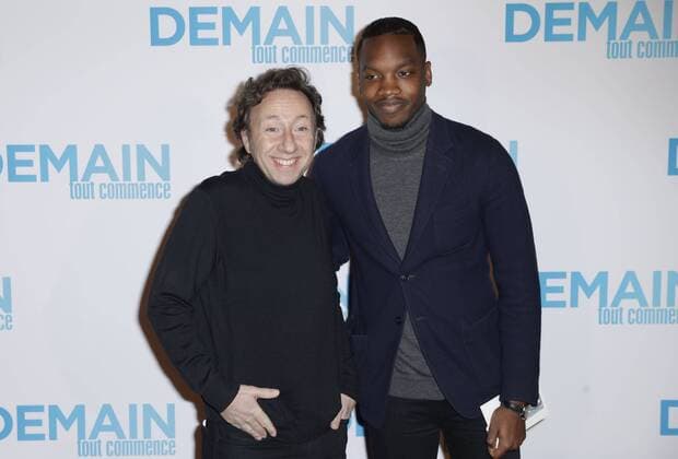 Stephane Bern und Ahmed Drame - Vor der Premiere Filmpremiere Demain tout commence Plötzlich Papa - Grand Rex Paris - 28 11 2016 GwendolineLeGoff Panoramic 