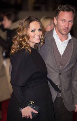 Geri Halliwell und ihr Ehemann Christian Horner bei der I Am Bolt Film Premiere am 28.11.2016 in London I Am Bolt World Premiere in London, 2016 
