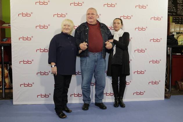 Carmen-Maja Antoni, Schauspieler Horst Krause, Angelika Böttiger, Krauses Glück auf großer Leinwand: Premiere mit Horst Krause am 29. November im Kino Thalia in Potsdam, 29.11.2016