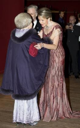 Belgische und niederländische Königsfamilien besuchen Konzert in Den Haag 29-11-2016 The Hague Queen Maxima and Queen Mathilde and King Willem-Alexander and King Filip and Princess Beatrix and Princess Laurentien and Prince Constantijn and Princess visiting a concert with the National Orchestra of Belgium and Ozark Henry at the muziekbuilding ’t IJ on the 2nd day of the 3 day statevisit to the Netherlands.  Copyright: ppex