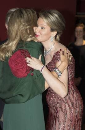 Belgische und niederländische Königsfamilien besuchen Konzert in Den Haag 29-11-2016 The Hague Queen Maxima and Queen Mathilde and King Willem-Alexander and King Filip and Princess Beatrix and Princess Laurentien and Prince Constantijn and Princess visiting a concert with the National Orchestra of Belgium and Ozark Henry at the muziekbuilding ’t IJ on the 2nd day of the 3 day statevisit to the Netherlands.  Copyright: ppex