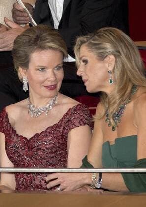 Belgische und niederländische Königsfamilien besuchen Konzert in Den Haag 29-11-2016 The Hague Queen Maxima and Queen Mathilde and King Willem-Alexander and King Filip and Princess Beatrix and Princess Laurentien and Prince Constantijn and Princess visiting a concert with the National Orchestra of Belgium and Ozark Henry at the muziekbuilding ’t IJ on the 2nd day of the 3 day statevisit to the Netherlands.  Copyright: ppex