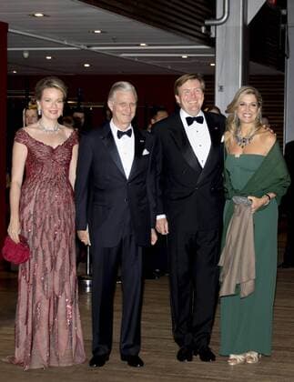 29-11-2016 The Hague Queen Maxima and Queen Mathilde and King Willem-Alexander and King Filip visiting a concert with the National Orchestra of Belgium and Ozark Henry at the muziekbuilding ’t IJ on the 2nd day of the 3 day statevisit to the Netherlands.  Copyright: ppex