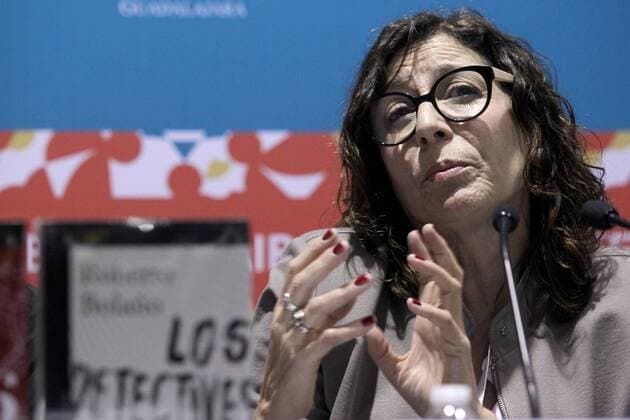 Roberto Bolano s widow Carolina Lopez takes part at a press conference during the 30th International Book Fair of Guadalajara, Jalisco, Mexico, 29 November 2016. INTERNATIONAL BOOK FAIR OF GUADALAJARA !ACHTUNG: NUR REDAKTIONELLE NUTZUNG!  MEX001 20161129-636160566791116445