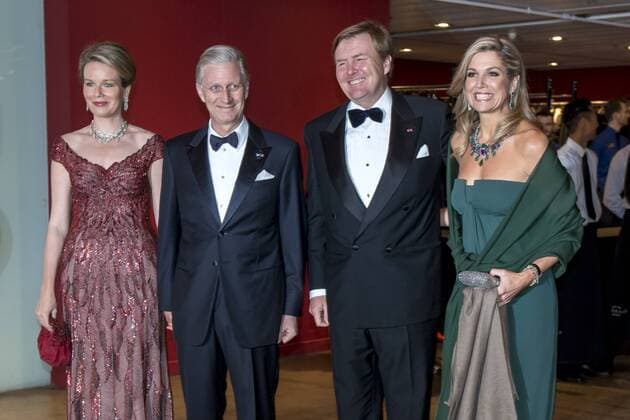 The Netherlands , Amsterdam , Nov 29 , 2016 - Second day of a three days State visit of Belgian royal couple in The Netherlands, in Amsterdam - Queen Mathilde of Belgium , King Philippe - Filip of Belgium, Dutch King Willem-Alexander and Dutch Queen Maxima - Concert at Concertgebouw Copyright POOL Reporters Reporters GYS  DannyxGys