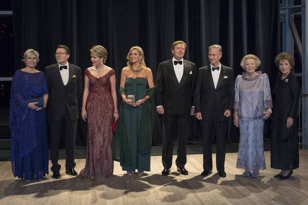 The Netherlands , Amsterdam , Nov 29 , 2016 - Second day of a three days State visit of Belgian royal couple in The Netherlands, in Amsterdam - Queen Mathilde of Belgium , King Philippe - Filip of Belgium, Dutch King Willem-Alexander and Dutch Queen Maxima - Concert at Concertgebouw Copyright POOL Reporters Reporters GYS 