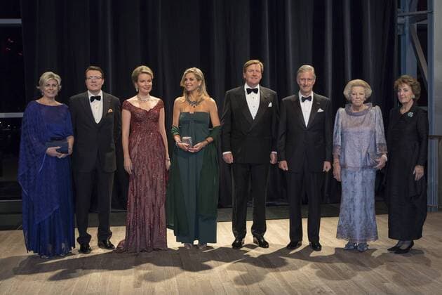 The Netherlands , Amsterdam , Nov 29 , 2016 - Second day of a three days State visit of Belgian royal couple in The Netherlands, in Amsterdam - Queen Mathilde of Belgium , King Philippe - Filip of Belgium, Dutch King Willem-Alexander and Dutch Queen Maxima - Concert at Concertgebouw Copyright POOL Reporters Reporters GYS 