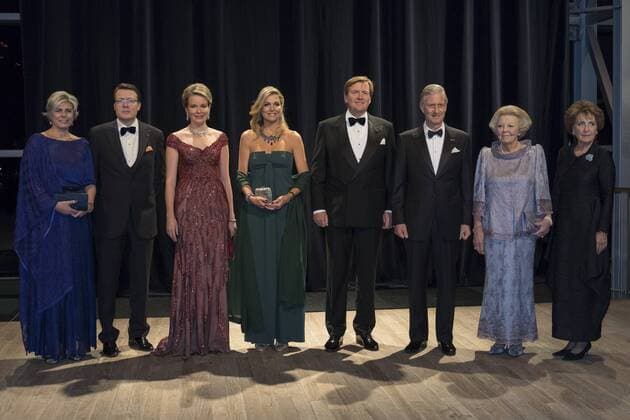 The Netherlands , Amsterdam , Nov 29 , 2016 - Second day of a three days State visit of Belgian royal couple in The Netherlands, in Amsterdam - Queen Mathilde of Belgium , King Philippe - Filip of Belgium, Dutch King Willem-Alexander and Dutch Queen Maxima - Concert at Concertgebouw Copyright POOL Reporters Reporters GYS 