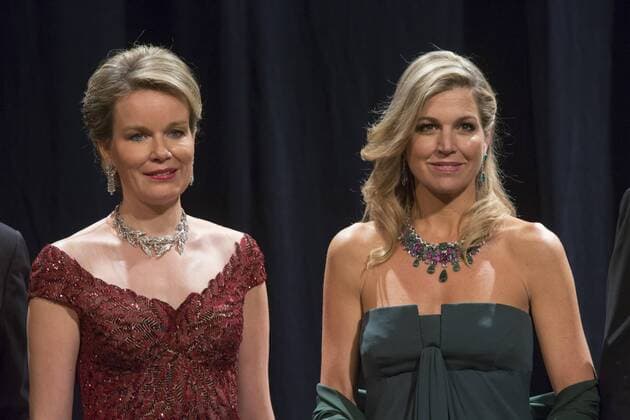 The Netherlands , Amsterdam , Nov 29 , 2016 - Second day of a three days State visit of Belgian royal couple in The Netherlands, in Amsterdam - Queen Mathilde of Belgium , King Philippe - Filip of Belgium, Dutch King Willem-Alexander and Dutch Queen Maxima - Concert at Concertgebouw Copyright POOL Reporters Reporters GYS 