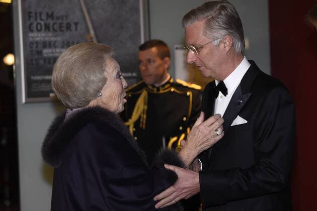 The Netherlands , Amsterdam , Nov 29 , 2016 - Second day of a three days State visit of Belgian royal couple in The Netherlands, in Amsterdam - Queen Mathilde of Belgium , King Philippe - Filip of Belgium, Dutch King Willem-Alexander and Dutch Queen Maxima - Concert at Concertgebouw Copyright POOL Reporters Reporters GYS 