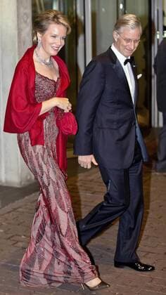 29-11-2016 The Hague Queen Maxima and Queen Mathilde and King Willem-Alexander and King Filip and Princess Beatrix and Princess Laurentien and Prince Constantijn and Princess Margriet visiting a concert with the National Orchestra of Belgium and Ozark Henry at the muziekbuilding ’t IJ on the 2nd day of the 3 day statevisit to the Netherlands.  Copyright: PPEx
