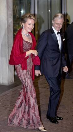 29-11-2016 The Hague Queen Maxima and Queen Mathilde and King Willem-Alexander and King Filip and Princess Beatrix and Princess Laurentien and Prince Constantijn and Princess Margriet visiting a concert with the National Orchestra of Belgium and Ozark Henry at the muziekbuilding ’t IJ on the 2nd day of the 3 day statevisit to the Netherlands.  Copyright: PPEx