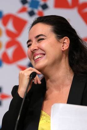 Spanish writer Marina Perezagua receives the Literature Prize Sor Juana Ines de la Cruz 2016 for her novel Yoro in the frame of the International Book Fair of Guadalajara (FIL), in Guadalajara, Mexico, 30 November 2016. International Book Fair of Guadalajara (FIL) !ACHTUNG: NUR REDAKTIONELLE NUTZUNG!  MEX50 20161201-636161588393886377