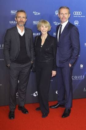 Jerome Salle, Jan Cousteau und Lambert Wilson bei der Eröffnung der 16. Französischen Filmwoche Berlin mit der Premiere des Kinofilms Jacques - Entdecker der Ozeane L odyssee im Kino International. Berlin, 30.11.2016 Foto:xO.xWoellnerx xFuturexImage