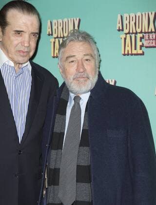NYC: A Bronx Tale Musical Chazz Palminteri & Robert De Niro attend the opening night for A Bronx Tale, The New Musical at Longacre Theatre in NYC.  LevxRadin