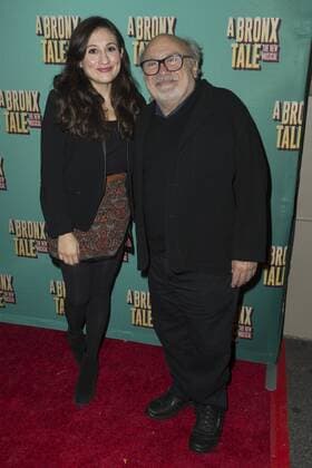 NYC: A Bronx Tale Musical Lucy DeVito & Danny DeVito attend the opening night for A Bronx Tale, The New Musical at Longacre Theatre in NYC.  LevxRadin