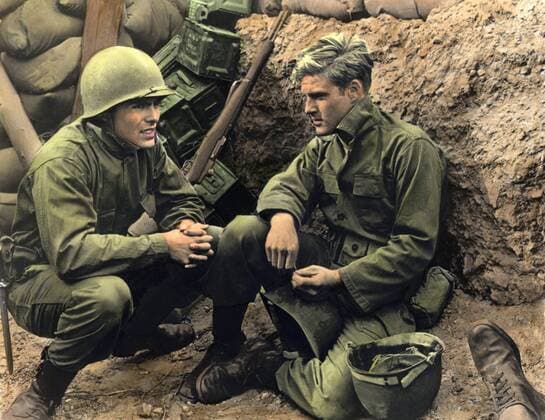 Hinter feindlichen Linien, (WAR HUNT) USA 1961, Regie: Denis Sanders, JOHN SAXON, ROBERT REDFORD UnitedArchives00003146