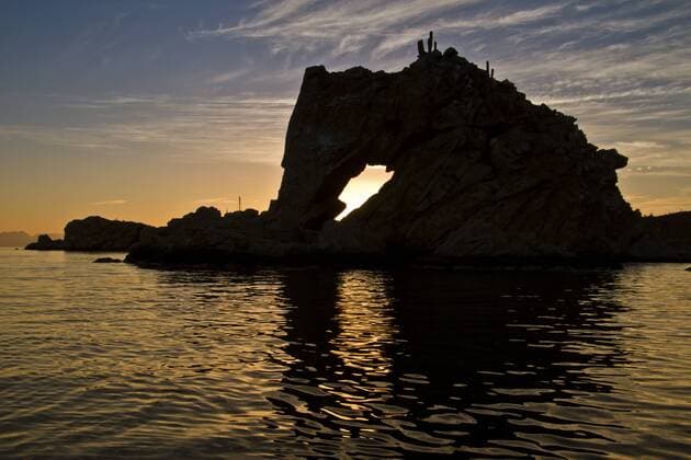 Sunset, Isla Catalina, Gulf of California (Sea of Cortez), Baja California Sur, Mexico, North America Copyright: MichaelxNolan 1112-398