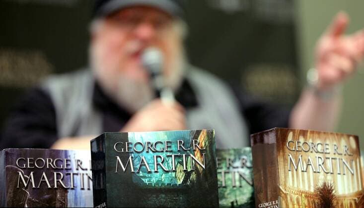 Buchmesse in Guadalajara, Mexiko US writer George R.R. Martin, author of the literary saga Game of Thrones , delivers a press conference during the 30th International Book Fair of Guadalajara in Jalisco, Mexico, 02 December 2016. GEORGE R.R. MARTIN AT THE INTERNATIONAL BOOK FAIR !ACHTUNG: NUR REDAKTIONELLE NUTZUNG!  JAL001 20161202-636163091484191502