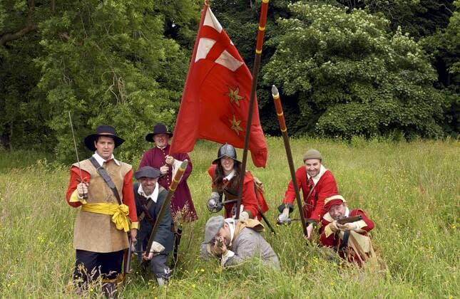 Foot regiment of the sealed knot society in the isle of man. Copyright: TimxGraham 1161-2728