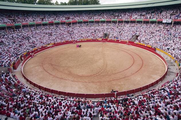 Architektur von Rafael Moneo Plaza de Toros, Pamplona, Navarra, Spain, Europe Copyright: MarcoxCristofori 793-356