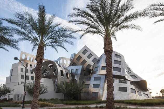 Cleveland Clinic Lou Ruvo Center for Brain Health building designed by Frank Gehry, Las Vegas, Nevada, United States of America, North America Copyright: MichaelxDeFreitas Editorial Use Only 796-2146