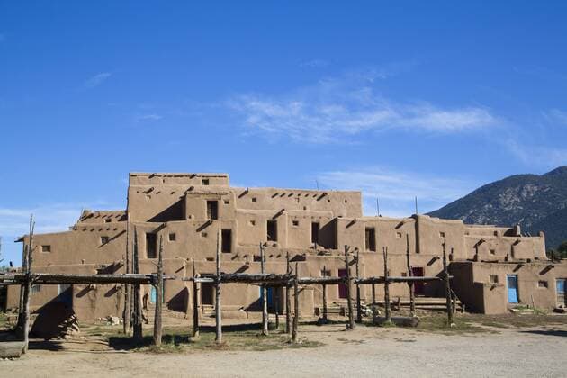 Taos Pueblo, UNESCO World Heritage Site, Pueblo dates to 1000 AD, New Mexico, United States of America, North America Copyright: RichardxMaschmeyer 801-1790