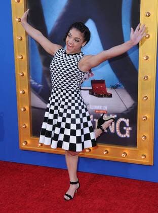 December 3, 2016 - Los Angeles, CA, United States - 03 December 2016 - Beverly Hills, California. Laurie Hernandez. Premiere Of Universal Pictures Sing held at Microsoft Theater. Photo Credit: AdMedia Los Angeles United States - ZUMAa123 20161203_zaa_a123_097