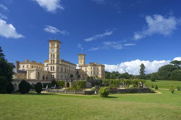 Osborne House, former royal residence, built 1845-1851 for Queen Victoria and Prince Albert, East Cowes, Isle of Wight, England, United Kingdom, Europe Copyright: PeterxBarritt Editorial Use Only 831-1488
