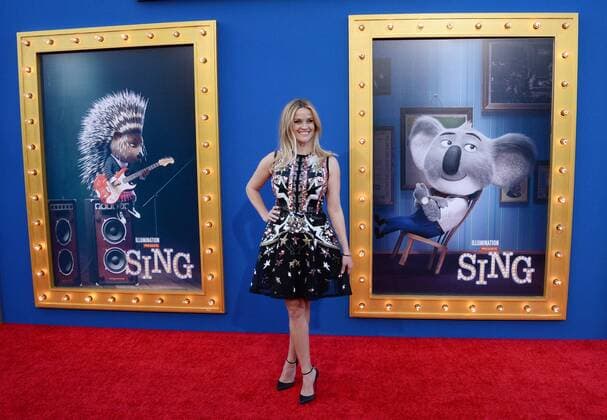 Cast member Reese Witherspoon, the voice of Rosita in the animated motion picture comedy Sing attends the premiere of the film at the Microsoft Theater in Los Angeles on December 3, 2016. Storyline: A koala named Buster Moon has one final chance to restore his theater to its former glory by producing the world s greatest singing competition.  LAP2016120301 JIMxRUYMEN