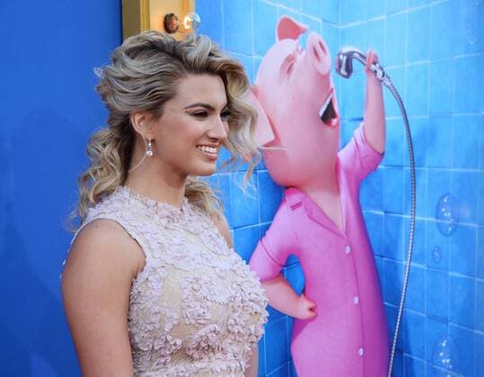 Cast member Tori Kelly, the voice of Meena in the animated motion picture comedy Sing attends the premiere of the film at the Microsoft Theater in Los Angeles on December 3, 2016. Storyline: A koala named Buster Moon has one final chance to restore his theater to its former glory by producing the world s greatest singing competition.  LAP2016120323 JIMxRUYMEN